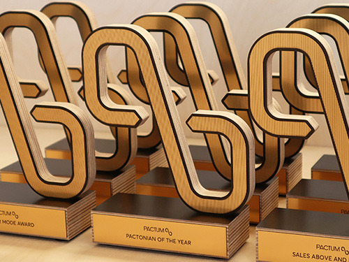 auhinnad - puidust karikad ja medalid